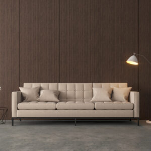 VU Classic Beige 3-Seater Modern Sofa